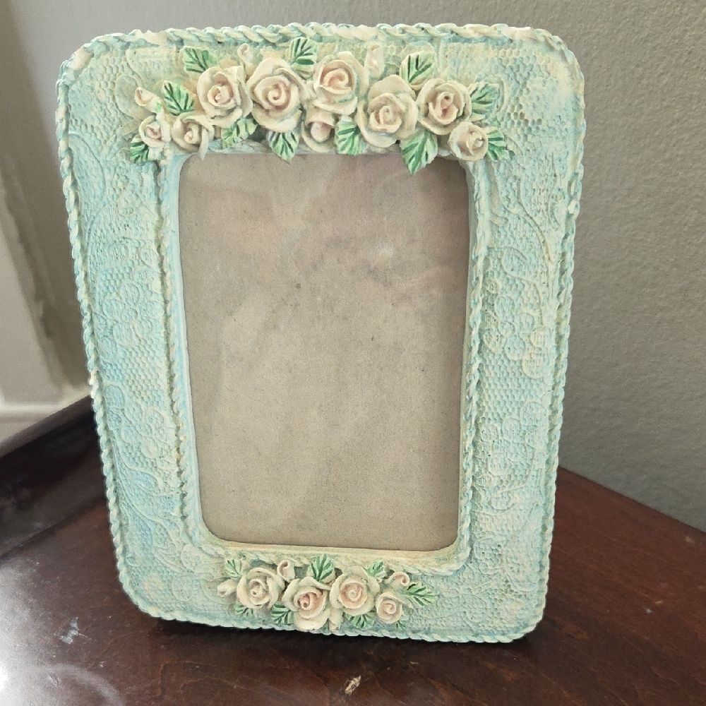 Floral Green Picture Frame